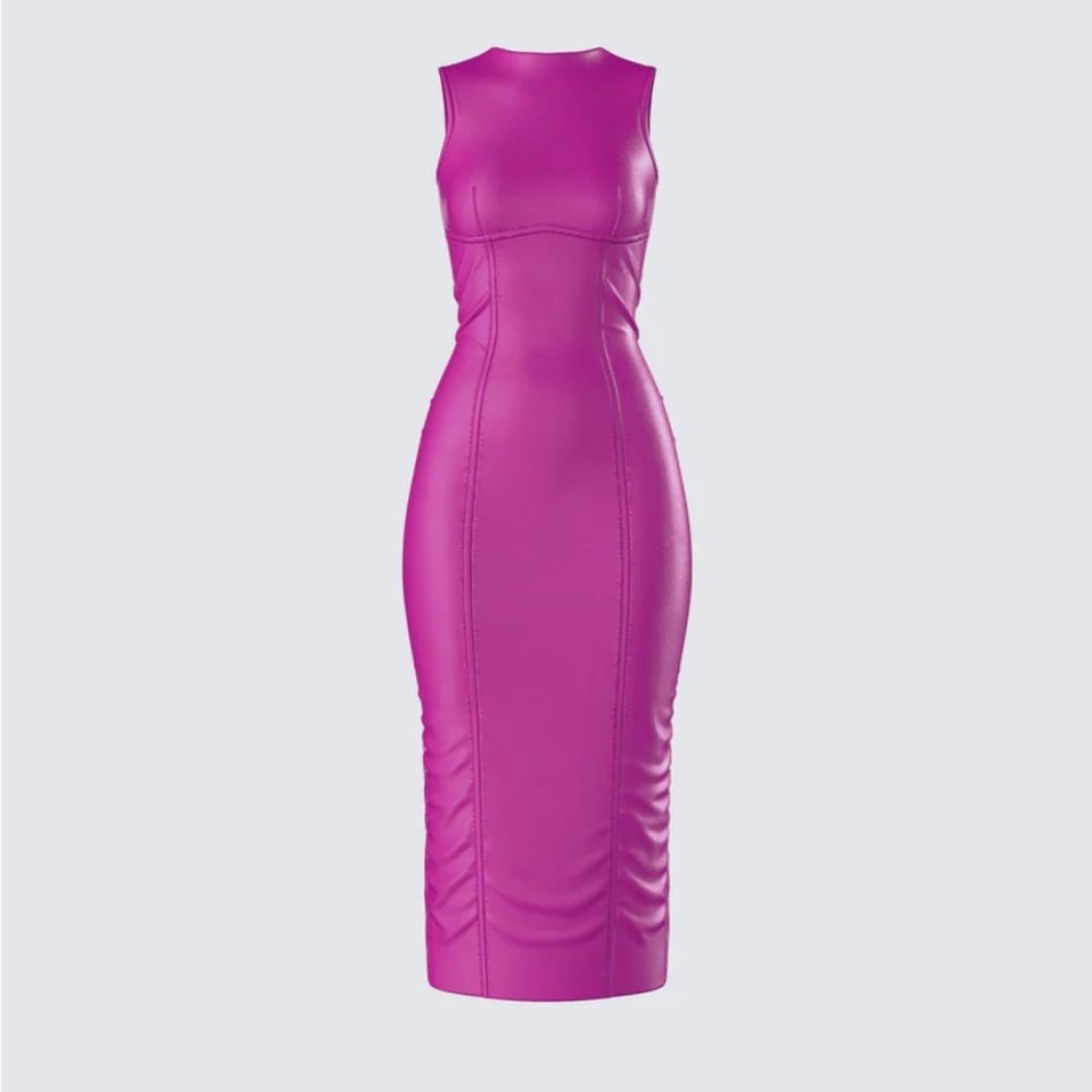 COPY - Caisyn Magenta Midi Dress (3x plus size) 
FINESSE